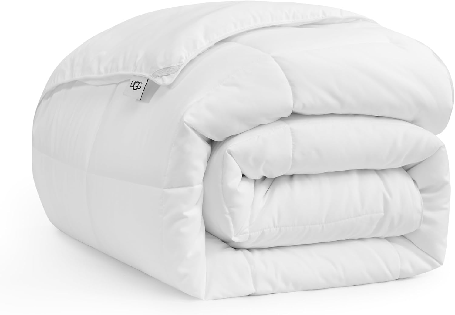 UGG King/Cal King Comforter Duvet Insert Cooling Lightweight Down Alternative, Machine Washable, Quilted Fluffy Comforter Blanket with Corner Tabs, 110-inch x 96-inch, Bright White (Danielle) White King Solid