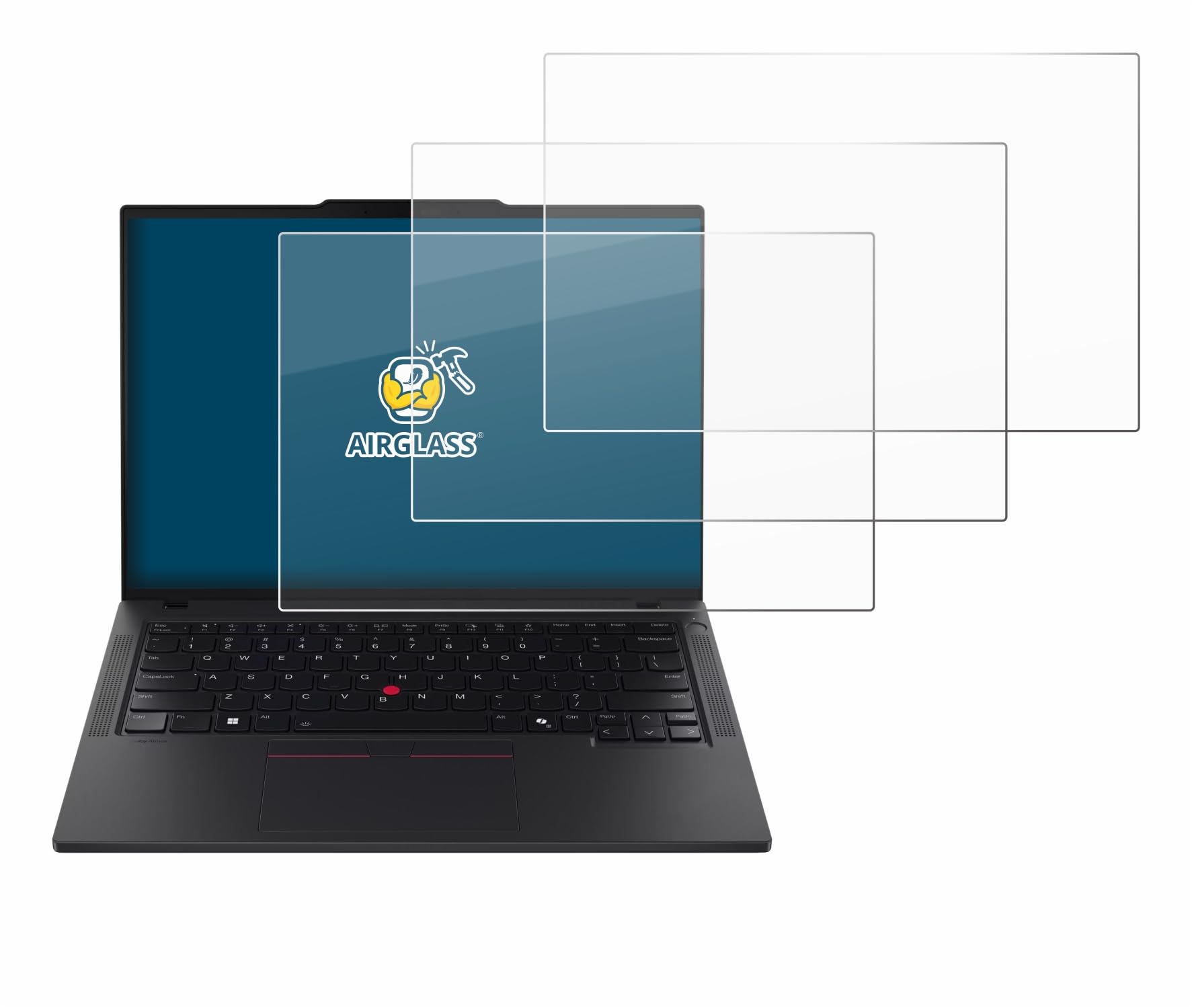 BROTECT 3 Stück Schutzglas für Lenovo ThinkPad T14 Gen 6 Schutzfolie Panzer Folie Glas[Extrem Kratzfest 9H, Anti-Fingerprint, Ultra-Transparent]