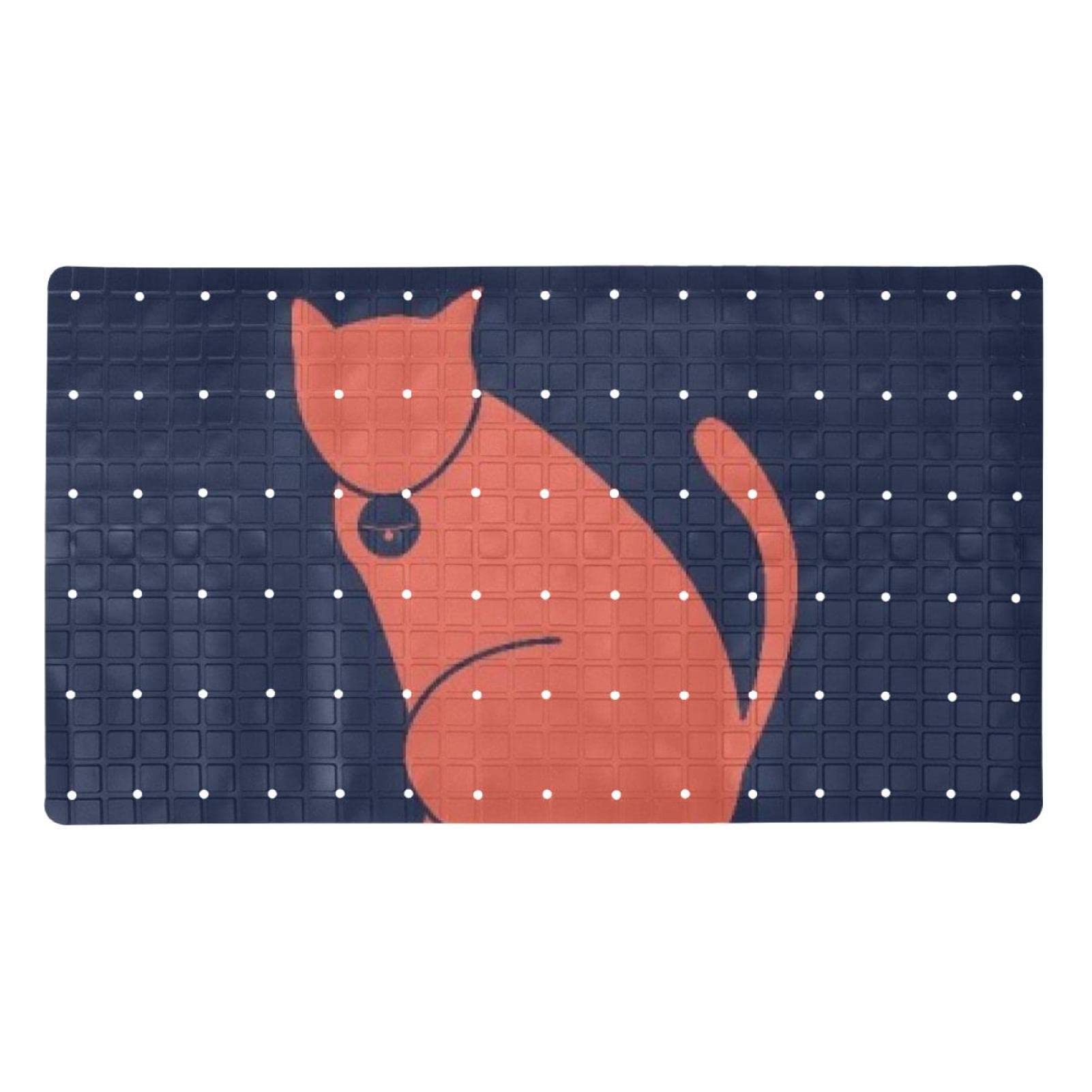 Tapis de bain antidérapant design chat mignon pour votre douche
