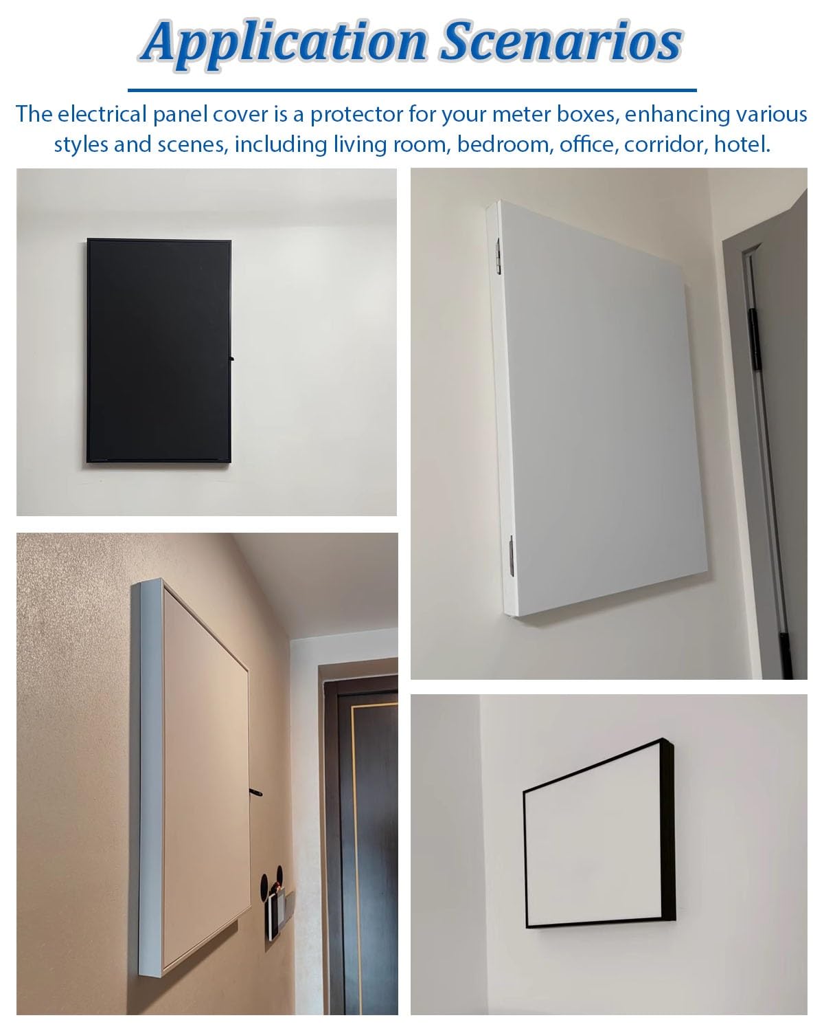Osłona Panelu Elektrycznego Dekoracyjna, Ukryta Pokrywa Skrzynki Bezpiecznikowej, Obudowa Skrzynki Bezpiecznikowej 40 45 50 60 70 cm, Pionowa Pokrywa Skrzynki Licznikowej(Yellow,18x22in/45x55cm)