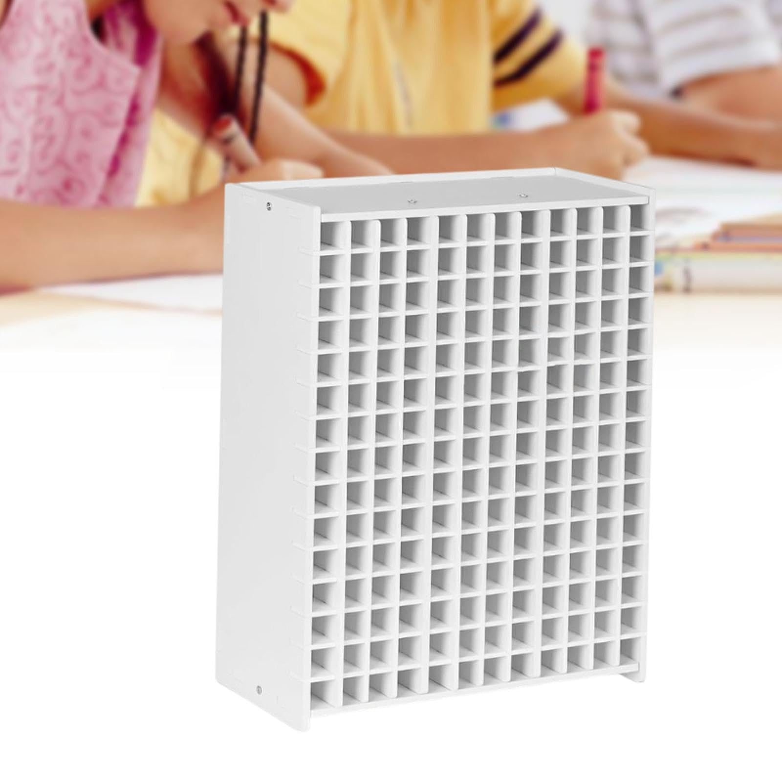 Stifthalter Schreibtisch Zeichenutensilienhalter Pinselorganisation Mehrfachständer PVC Material Zur Aufbewahrung für Lehrer Schüler Bastelraum, 180löcher 27x13x35cm