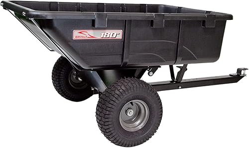 Miniatura 2 de Brinly RPC-10BH-A The Roger - Carrito volquete completo de 180 grados con cama moldeada por compresión duradera