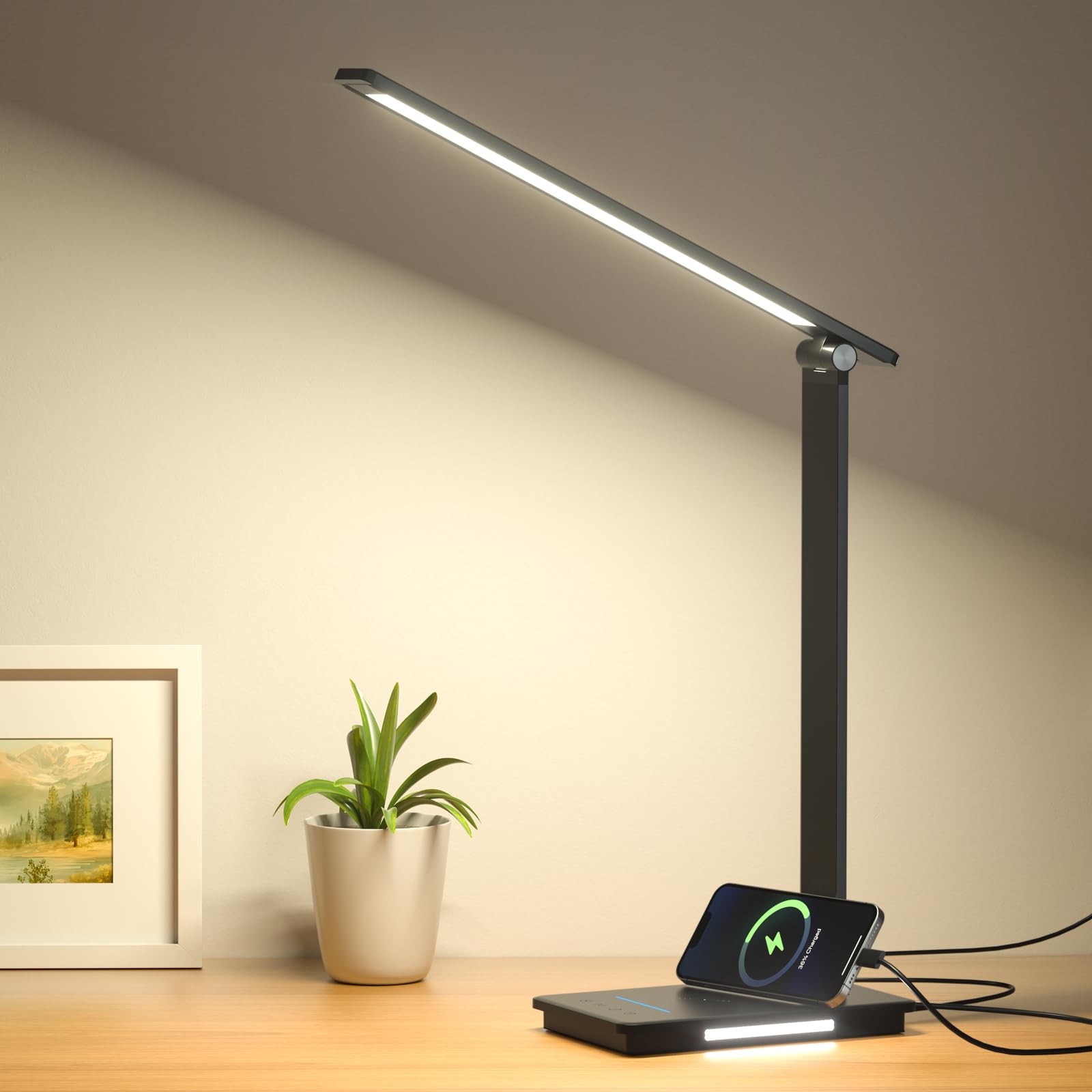 【Amazon.co.jp限定】LEDデスクライト 目に優しい 高輝度 卓上ライ…