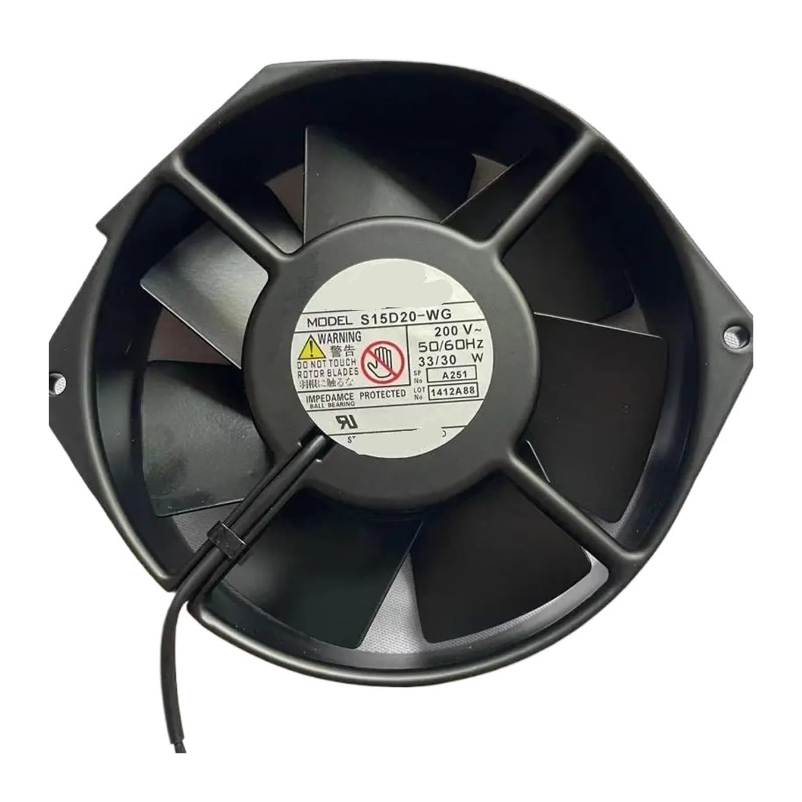 UWUKCJOKQ S15D20-W 200V 50/60Hz 33/30W Cooling Fan