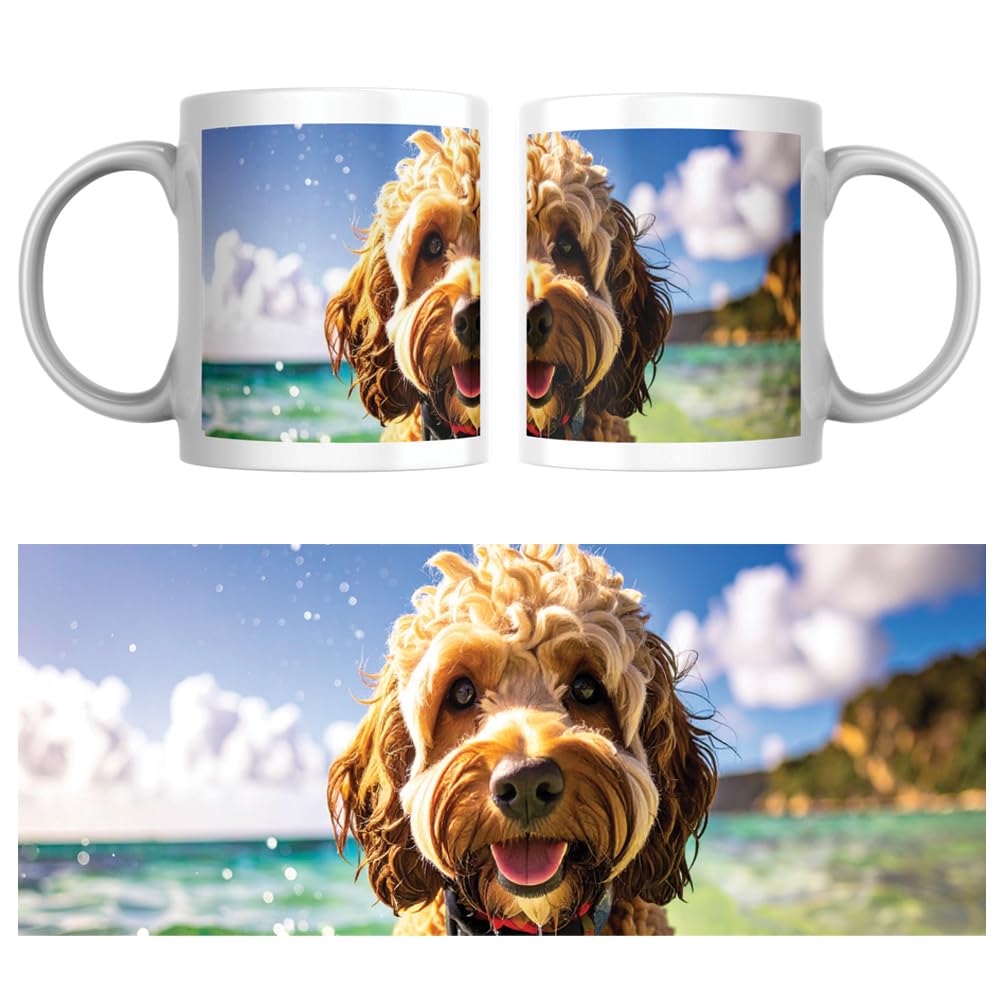 MUGGZ - Personalised Ceramic Mug (11oz) with Photo Collage - Personalise with a Large Landscape Photo or Logo - Novelty Custom Gift for Family, Birthday, Anniversary, Mum, Dad, Corporate Business