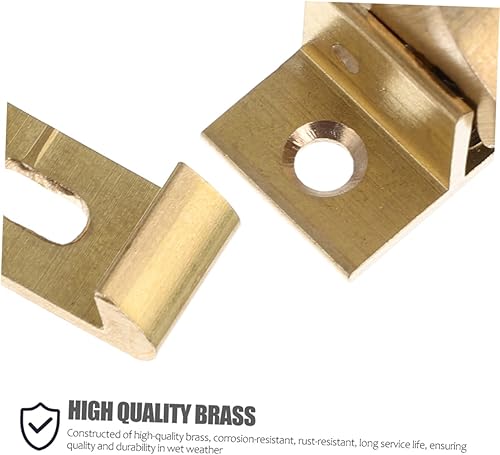 Miniatura 9 de Pestillos de puerta de gabinete Cierres de codo de latón para ventana, cierre de hebilla de ventana Rv para gabinetes, fácil montaje, cerradura