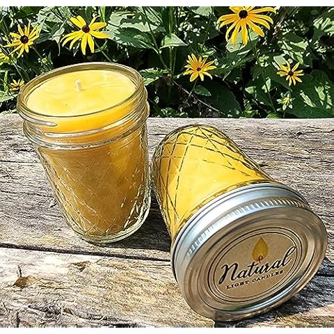 Natural Light Candles 8oz Beeswax Jar Cover
