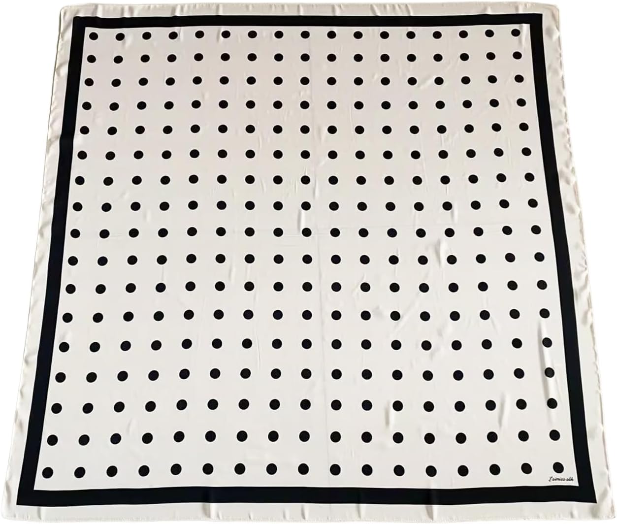 XL 43 Inch Extra Large Square Scarf Fashion Scarves Silk Feeling Hair Scarf Wrapping Scarfs Night Sleeping Headscarf