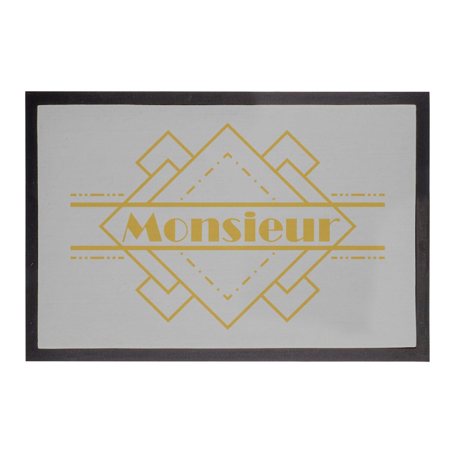 Paillasson gris Fabulous contre les traces de pas : style Monsieur Homme Vintage 75x50cm