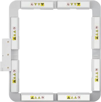 Sew Tech Magnetic Embroidery Hoop for Husqvarna Viking Designer Epic 2 Diamond Deluxe Royale Ruby Deluxe Brilliance 80 Topaz 50 20 Pfaff Creative Version Machine, 8"x8" Mighty Snap Magnet Frame