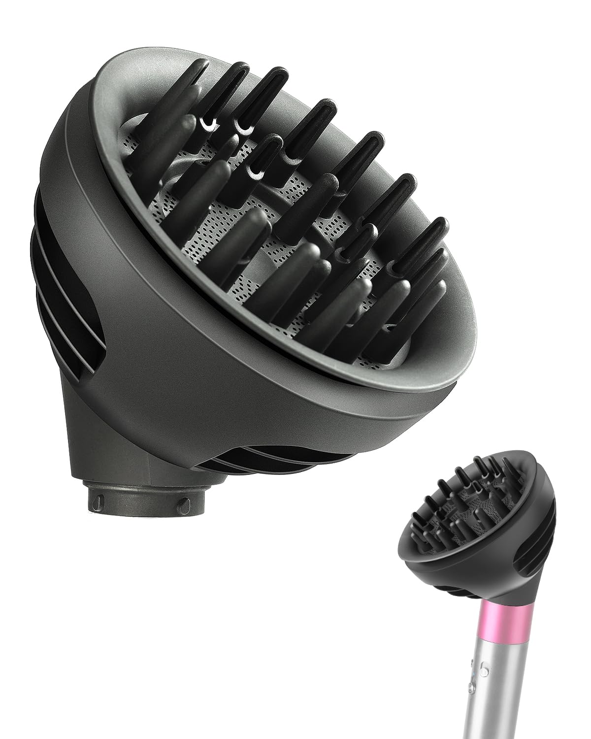 Wave+Curl Diffuser for Dyson Airwrap Styler, Upgraded Diffuser Nozzle Attachment for Dyson Airwrap HS01 HS05 HS08 for Wavy Curly or Coily Hair Type Wave+Curl Diffuser for Dyson Airwrap Styler, Upgraded Diffuser Nozzle Attachment for Dyson Airwrap HS01 HS05 HS08 for Wavy Curly or Coily Hair Type