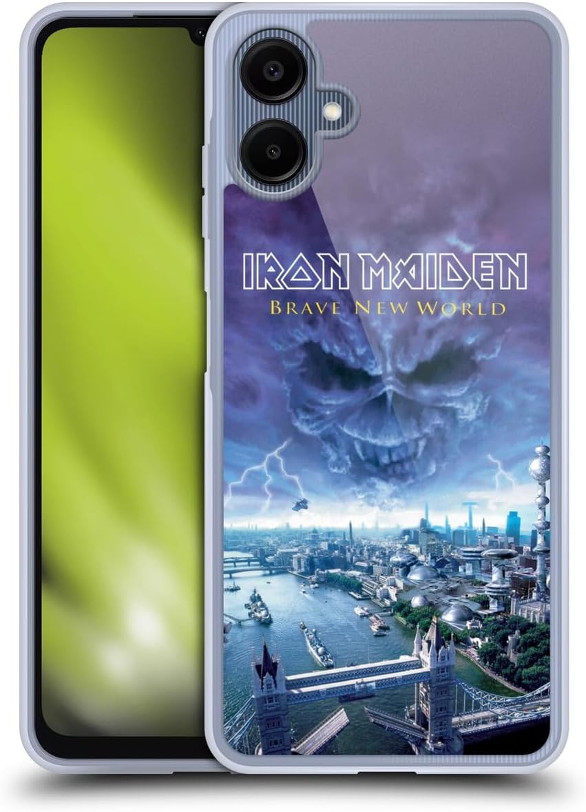 Head Case Designs Officially Licensed Iron Maiden Brave New World Album Covers Gel Case [Military Grade Protection] Compatible with Samsung Galaxy A06 4G / 5G