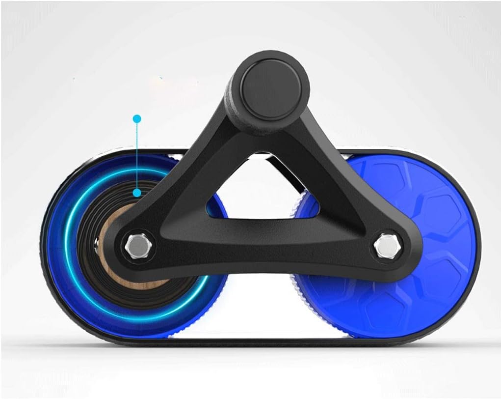 Abdominal Muscle Wheel-Abdominal Exercise Roller with Extra Thick Knee Pad Mat - Body Fitness Strength Training Machine Wheel Gym Tool