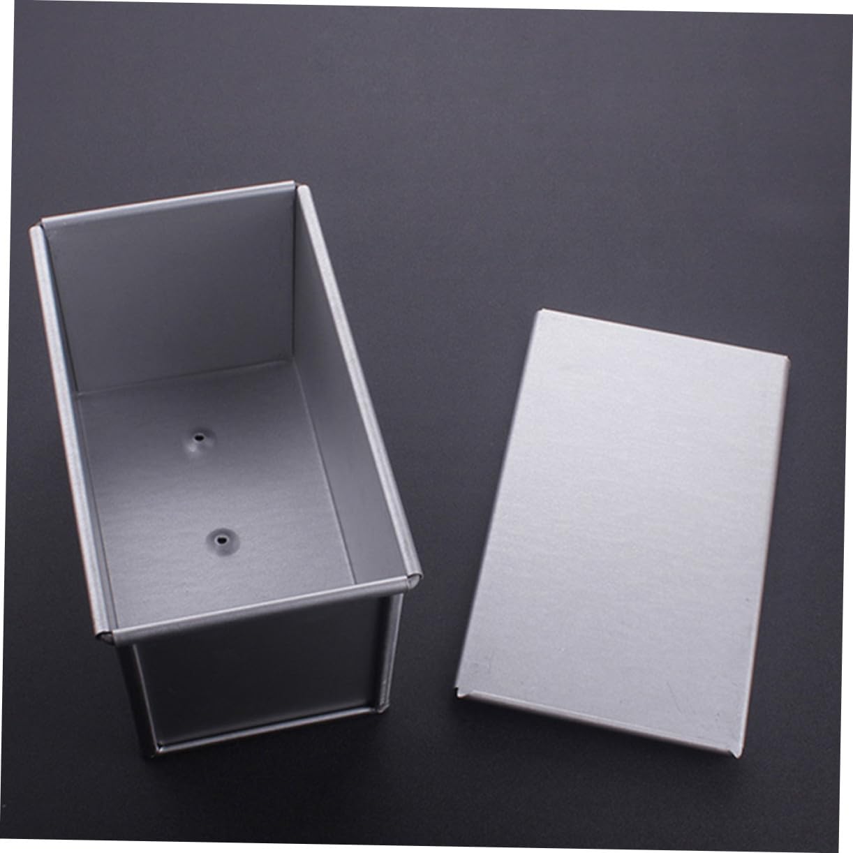 UKCOCO Molde Rectangular para Pan con Tapa Bandeja Antiadherente para Hornear Tostadas y Bizcochos Molde Ligero y Duradero para Uso Doméstico y Profesional para Horno y Repostería