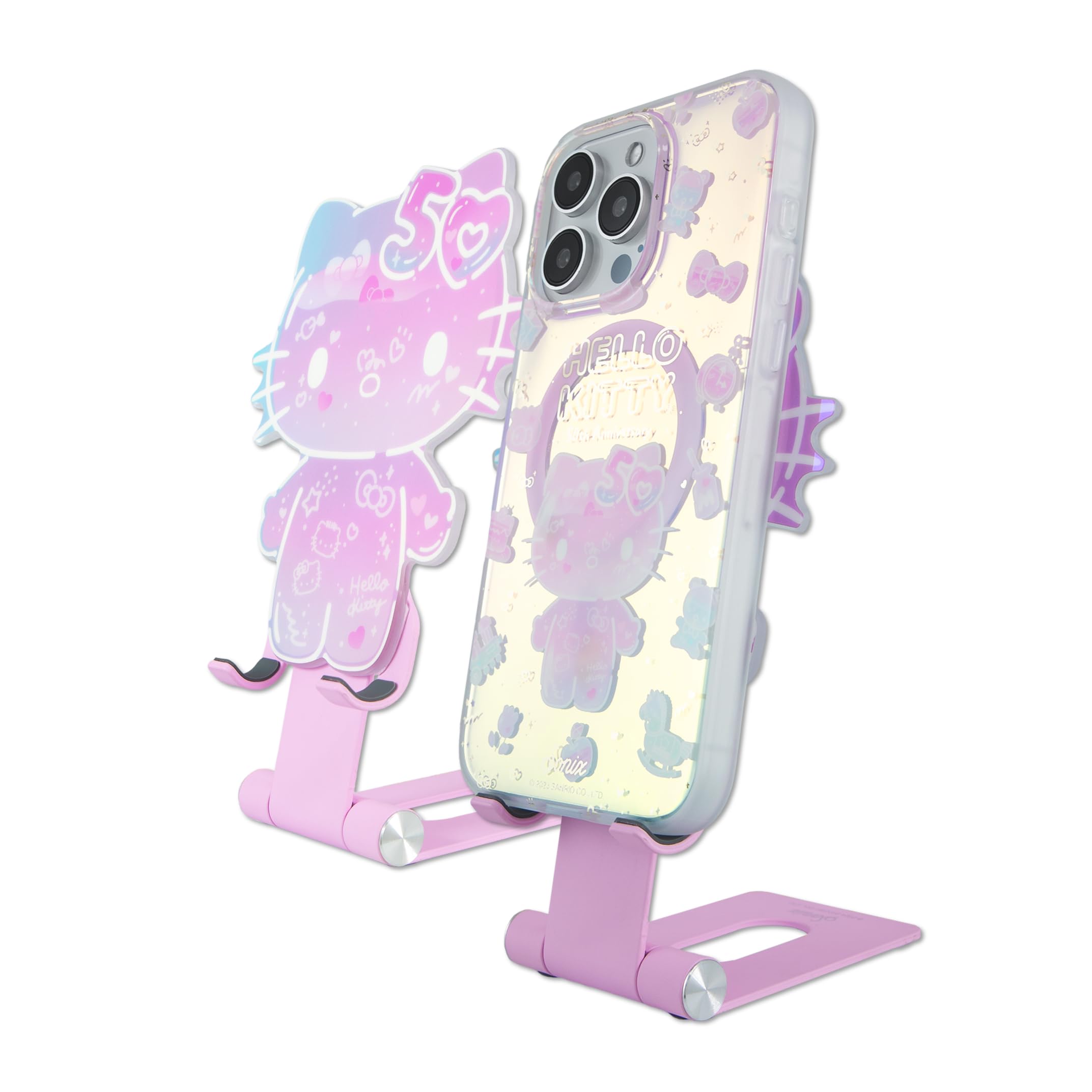 Sonix x Sanrio Character Phone Stand | Adjustable Cell Phone Holder, Desk Stand, Dock | Hello Kitty 50th Anniversary