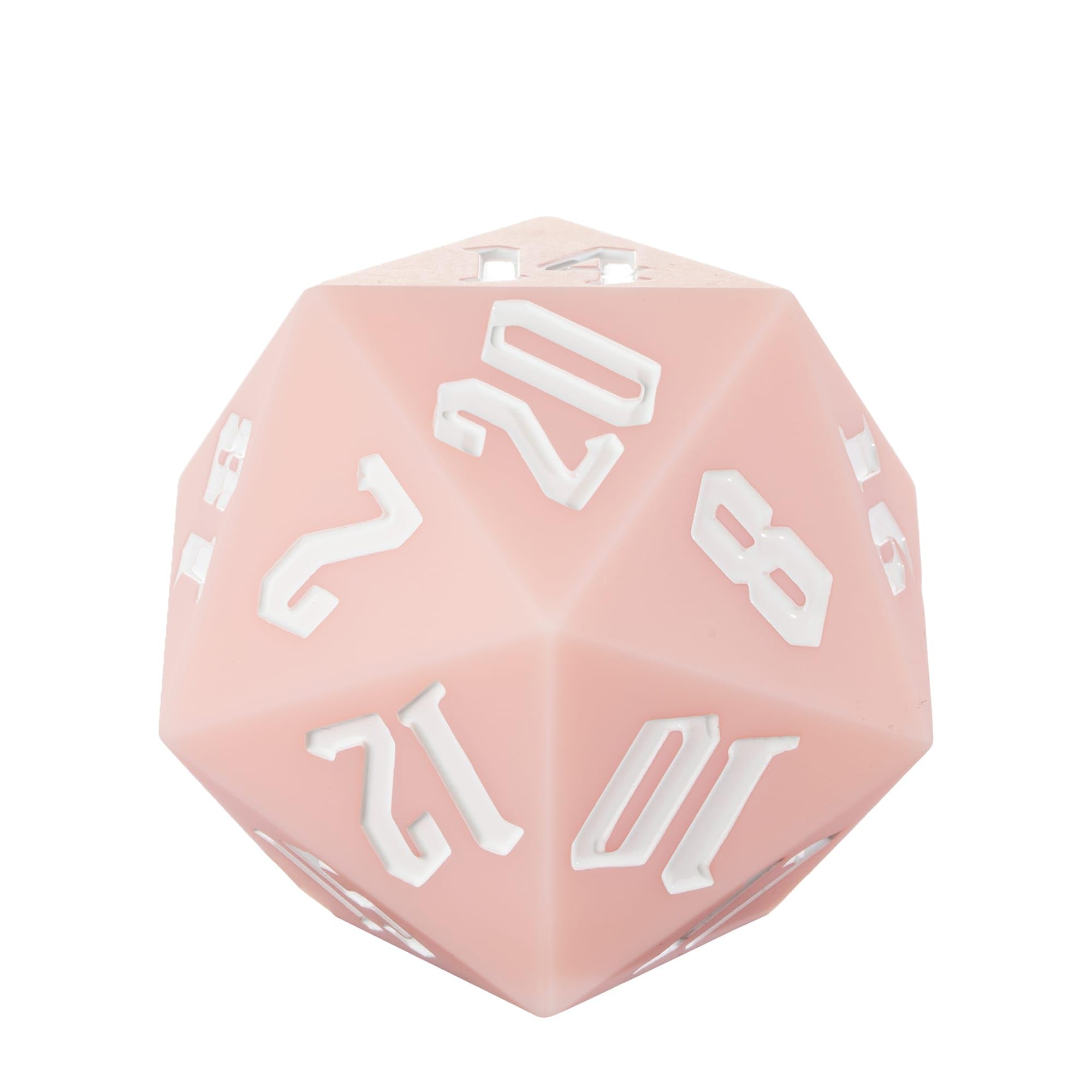 IUSTIDIE Silicone Single 55mm D20, 20 Sided Dice, Giant D20 Dice Large D20, Soft & Comfortable Touch, Perfect Bouncer, Stress Relief, for D&D RPG (