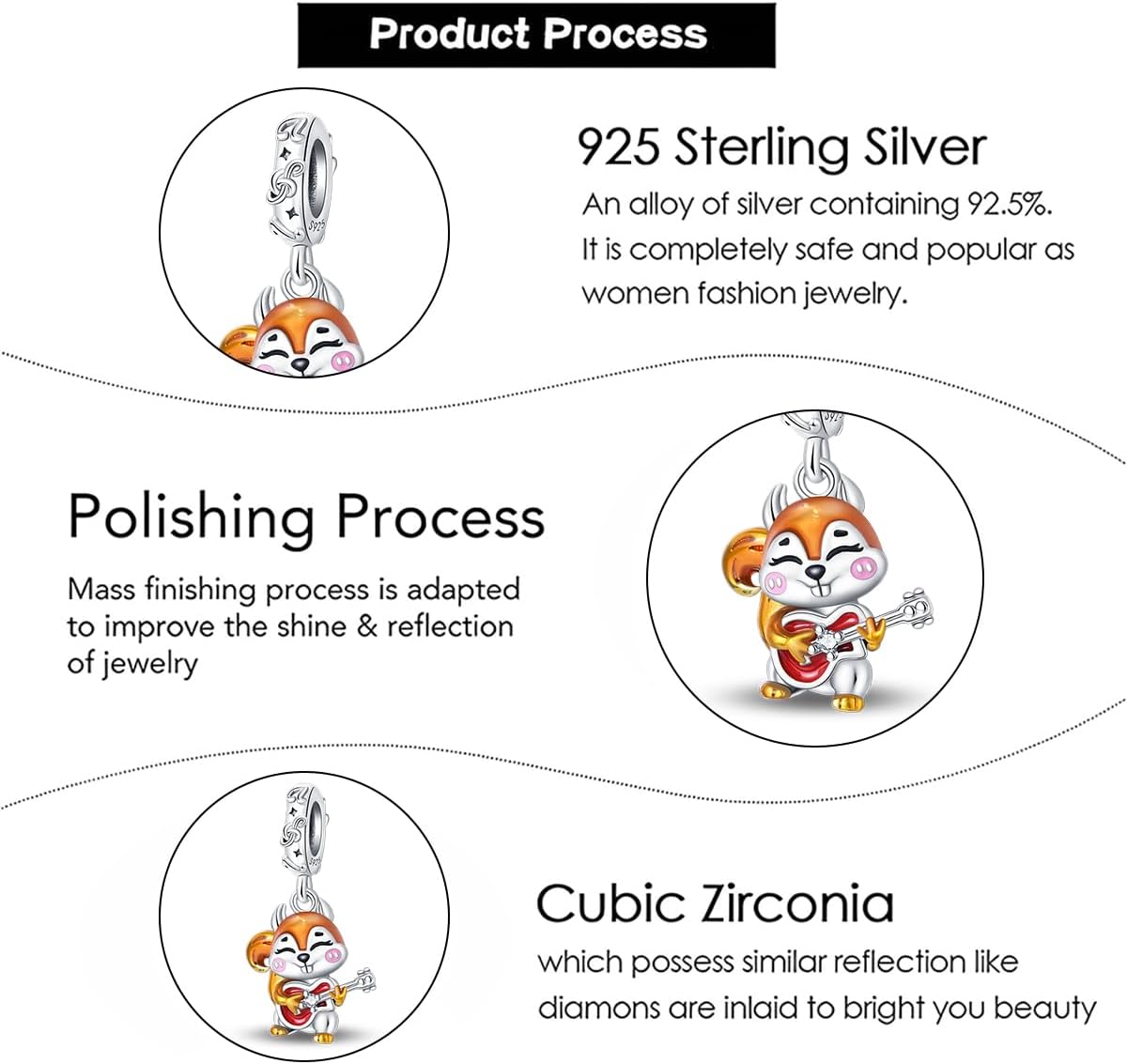 Charm Fit for Pandora Bracelets Christmas Festival Heart Animals 925 Silver Bead Charms Jewelry Gift for Women and Friend - Image 6