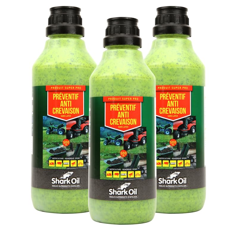 Matijardin - Préventif anti crevaison Shark Oil OKO super pro 500 ml par 3