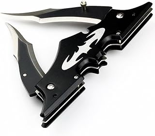 Icetek Sports Batman Dual Blade Knife, Black, 11.5" Large - Towallmark