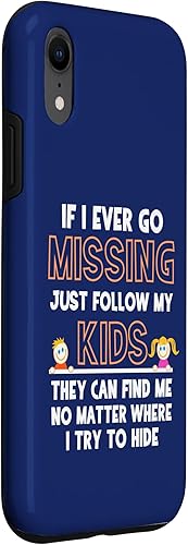 Miniatura 3 de If I Ever Go Missing Follow My Kids Funny Parenting Case for iPhone XR