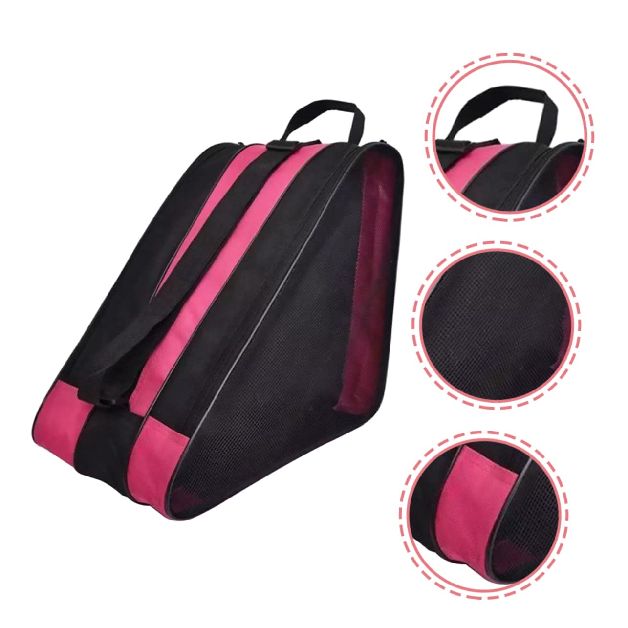 Parliky Portable Roller Skates Holder Skates Storage Bag Breathable Pouch for Women Men