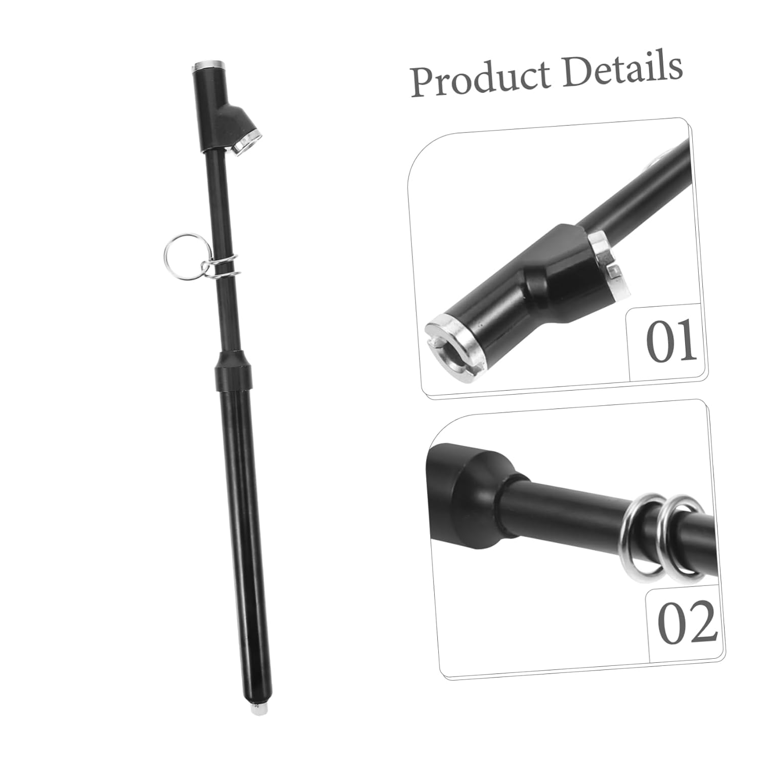 Tire Pressure Gauge for Vehicles Dual Headed Design Portable Tyre Pressure with Clip for Truck Car and Bike Enthusiasts