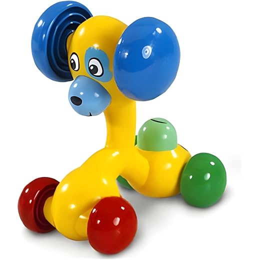 COSMOBABY Friction Dog Toy - Yellow