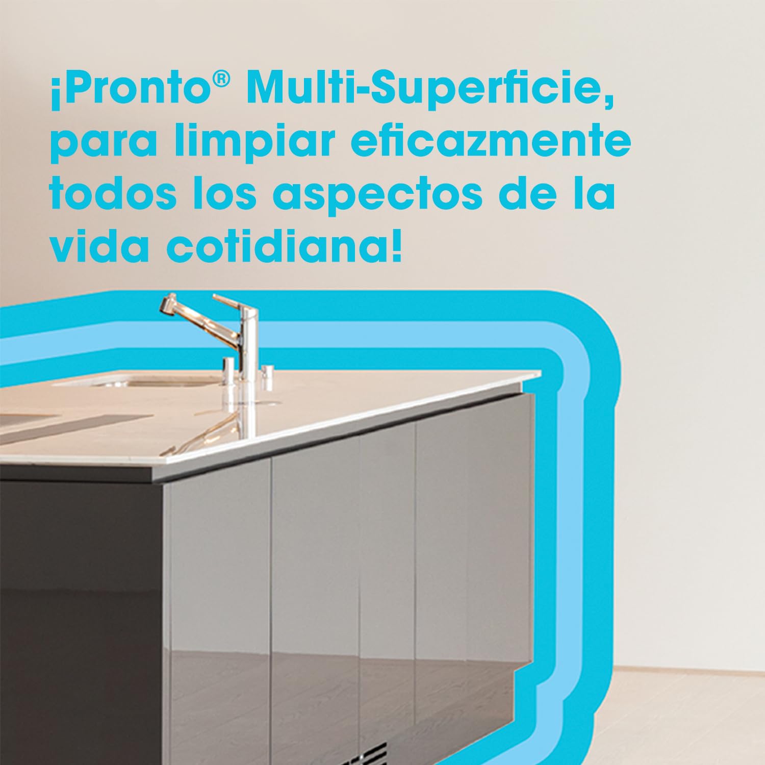 Pronto Limpiador Multisuperficies Aroma Cítrico Spray, Limpia Suavemente el Polvo y la Suciedad, 250 ml