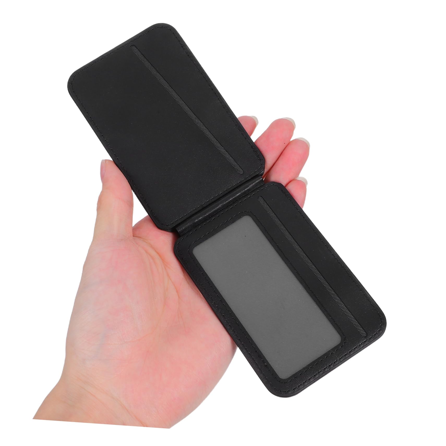 Porta Carte di Credito Magnetico per Telefono Supporto Pieghevole per Carte Custodia Sottile per Documenti Organizzatore Portatile per Telefono