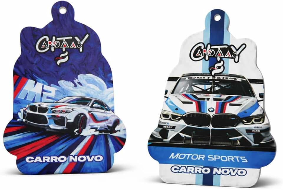 Aromatizante Automotivo Kit 2 Unidades - Cheirinho Carro Novo Duradouro por 1 Mês (Carro Novo)