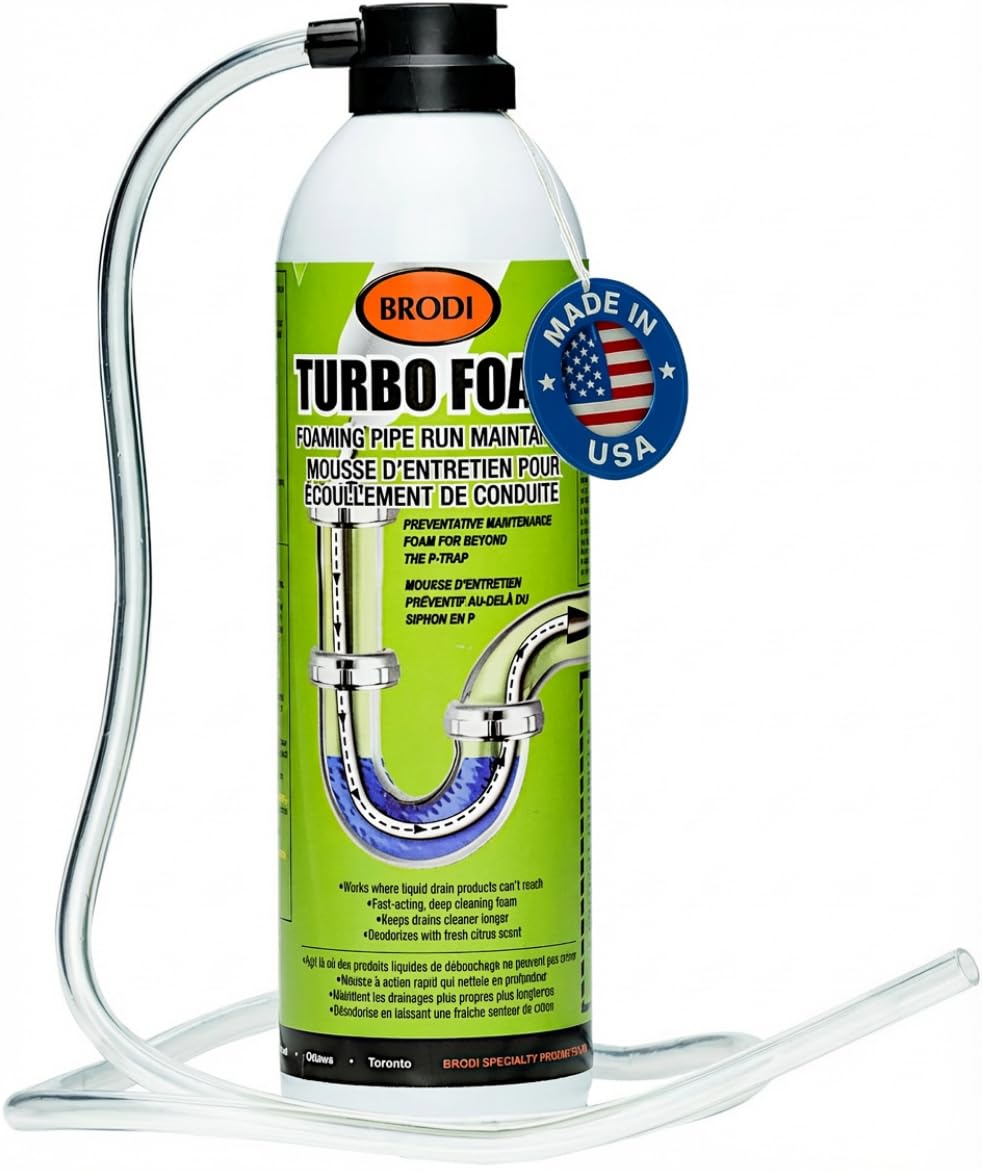 Amazon.com: TurboFoam Drain Foam Cleaner, Expanding Enzyme Formula