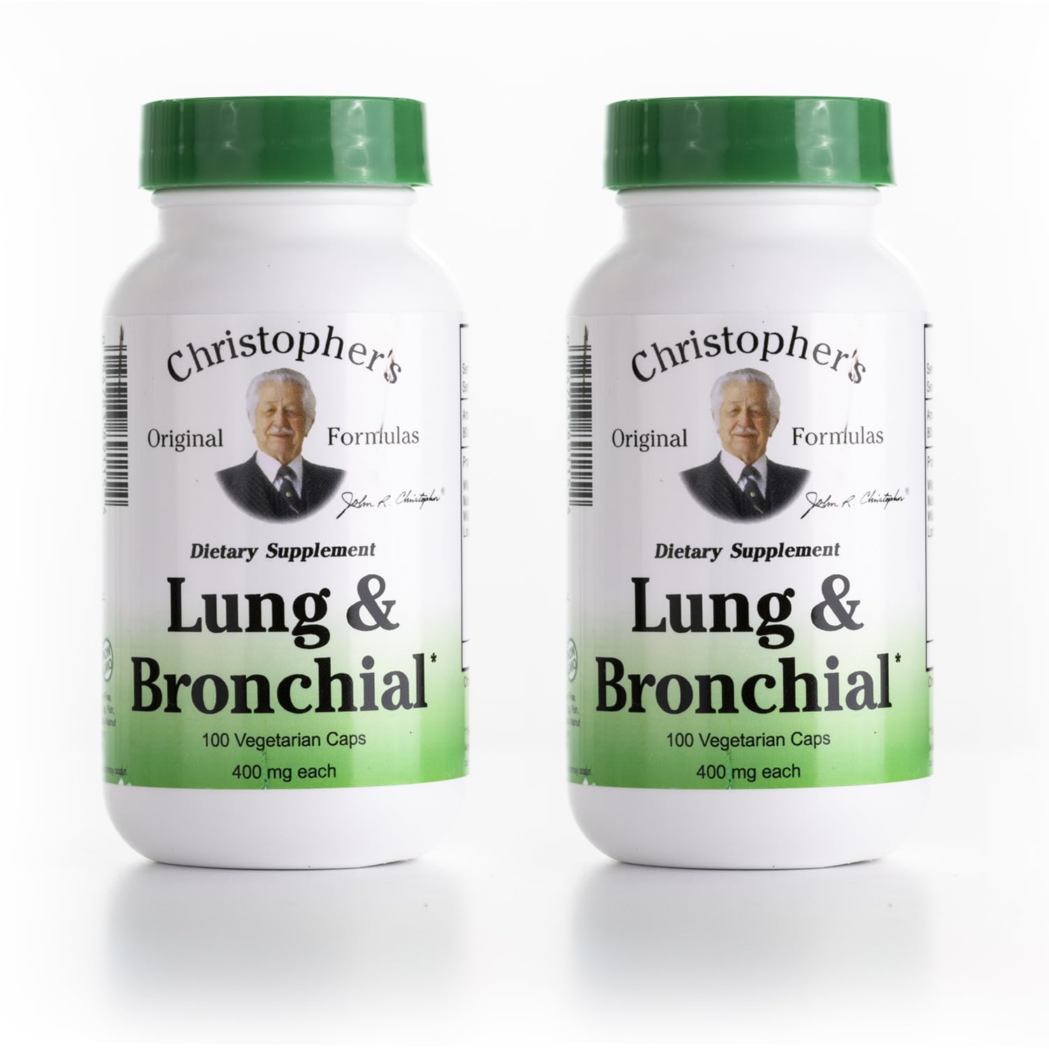 Christopher's Original Formulas Lung & Bronchial Formula - Lung Cleanse for Smokers - Supports Respiratory System with Synergistic Blend of Herbs - Pack of 2
