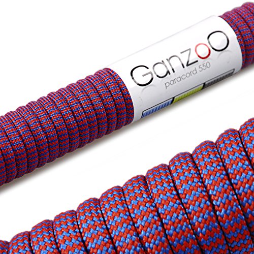 Cuerda de Paracord 550, 31m con 4mm de Grosor, Multiusos de Cuerda, hasta 250 kg Cover