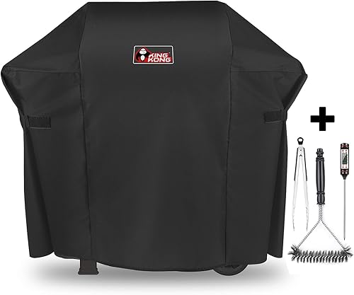 7138 Premium Grill Cover para parrilla de gas Weber Spirit 200 y Spirit II 200 Series (en comparación con 7138) incluyendo cepillo, pinzas y