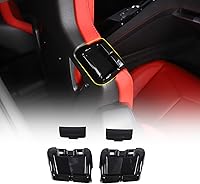 Vista 1 de Guía de repuesto para cinturón de seguridad compatible con Chevrolet Corvette C8 Stingray 2020-2023, clips para cinturón de seguridad de ABS