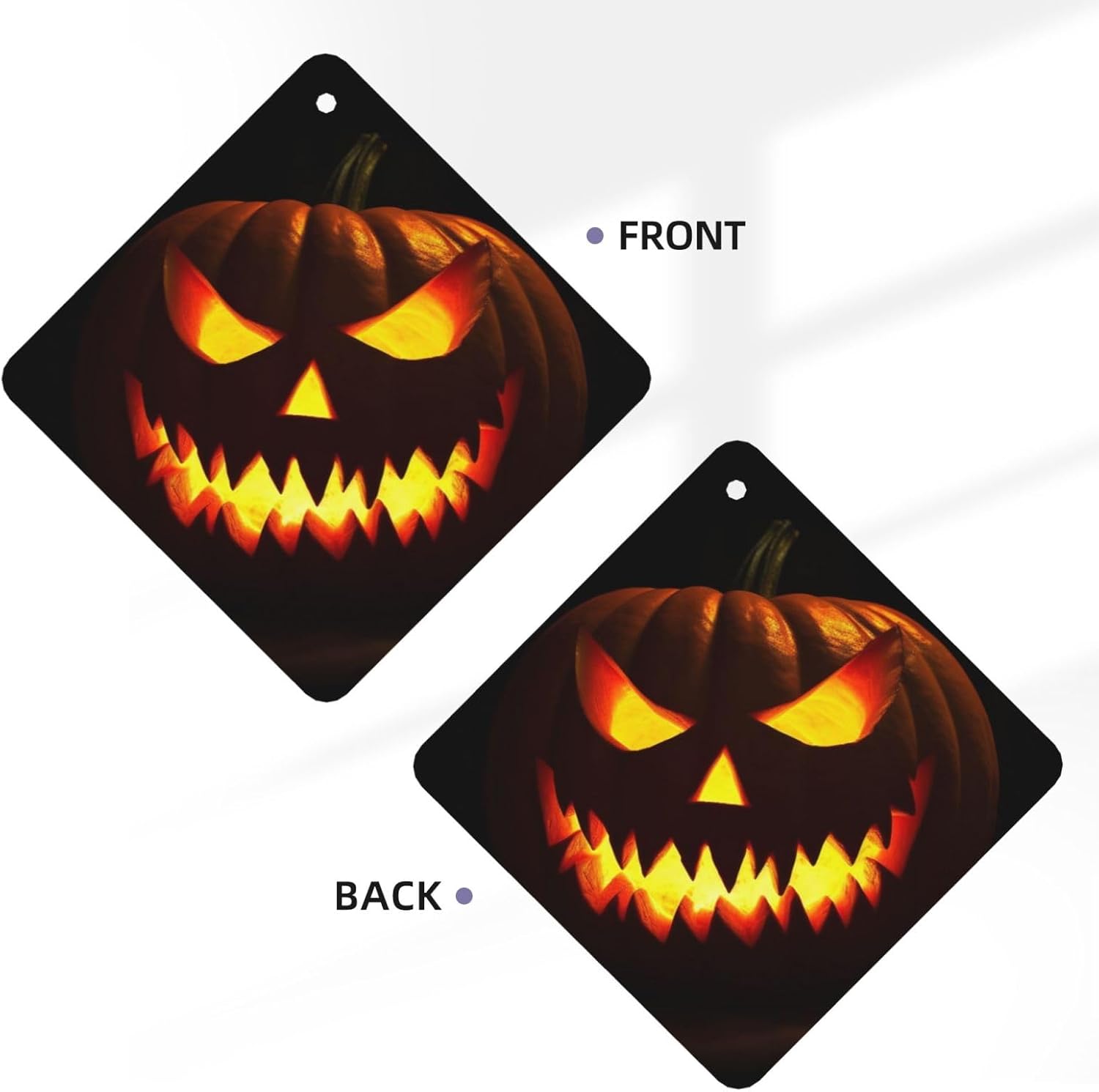 Car Air Freshener 24 PCS Grimace Pumpkin Lantern Hanging Car Air Fresheners Auto Interior Decor Card Freshener Strong Scented Card Lavender Cars Scents for Office Bedroom Close Drawer Square