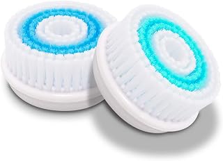 Free Breath Facial Cleansing Brush Head Replacement Soft Brush Head for Face Cleansing Brush Suitable for Dry, Oily, Acne-Prone Sensitive Skin-5 Pack