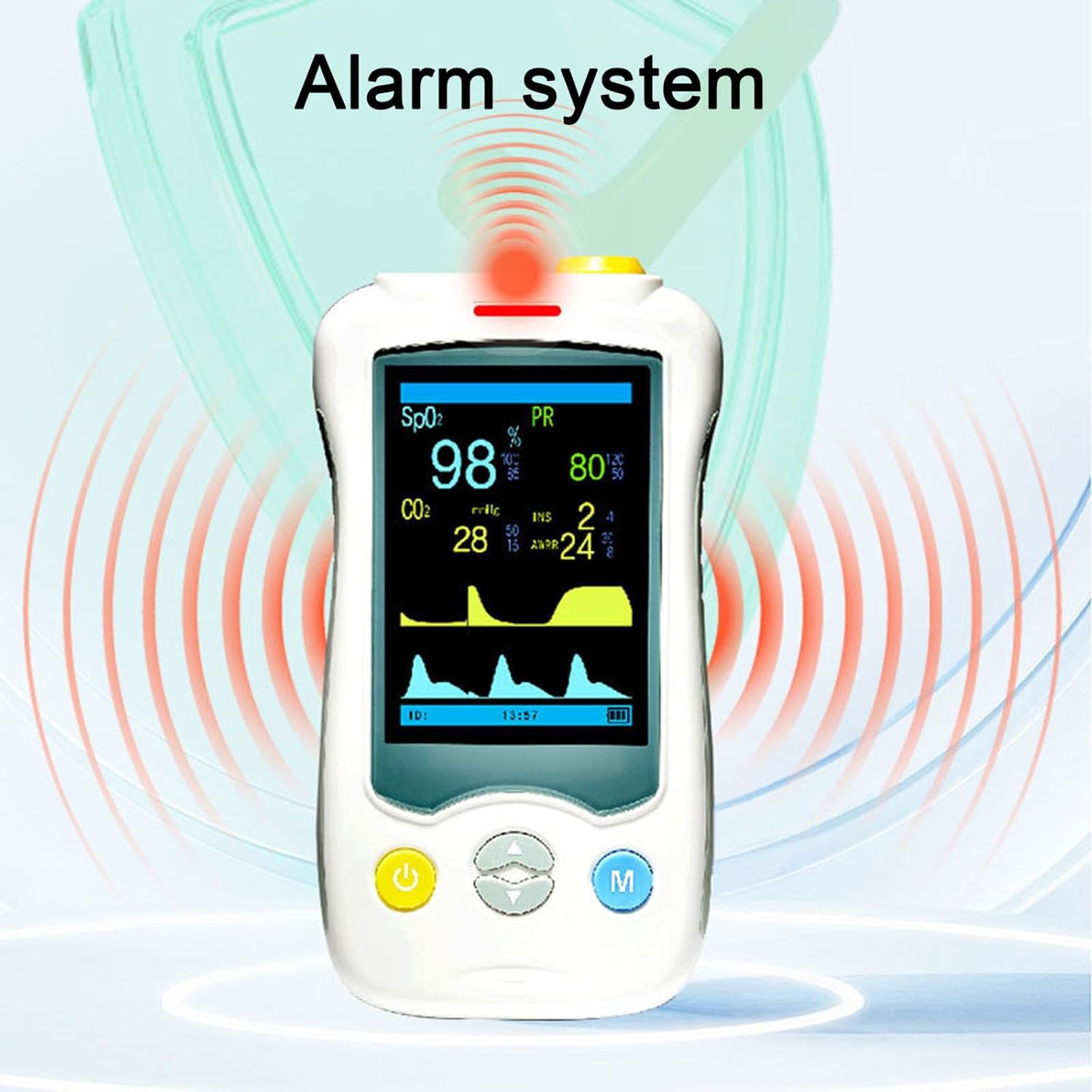Pulsossimetro Veterinario, Ossimetro Veterinario Portatile, Monitoraggio SpO2 E Frequenza Cardiaca, Con Sensore Orecchio / Lingua E Sonda Di Temperatura, Display Da 2,4 Pollici, Per Gatti, Cani