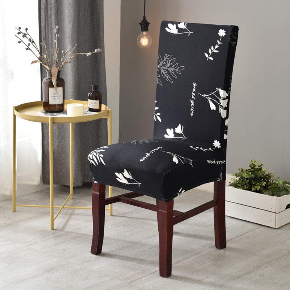 Maroon Flower Dining Chair Covers - 4 Pack -25