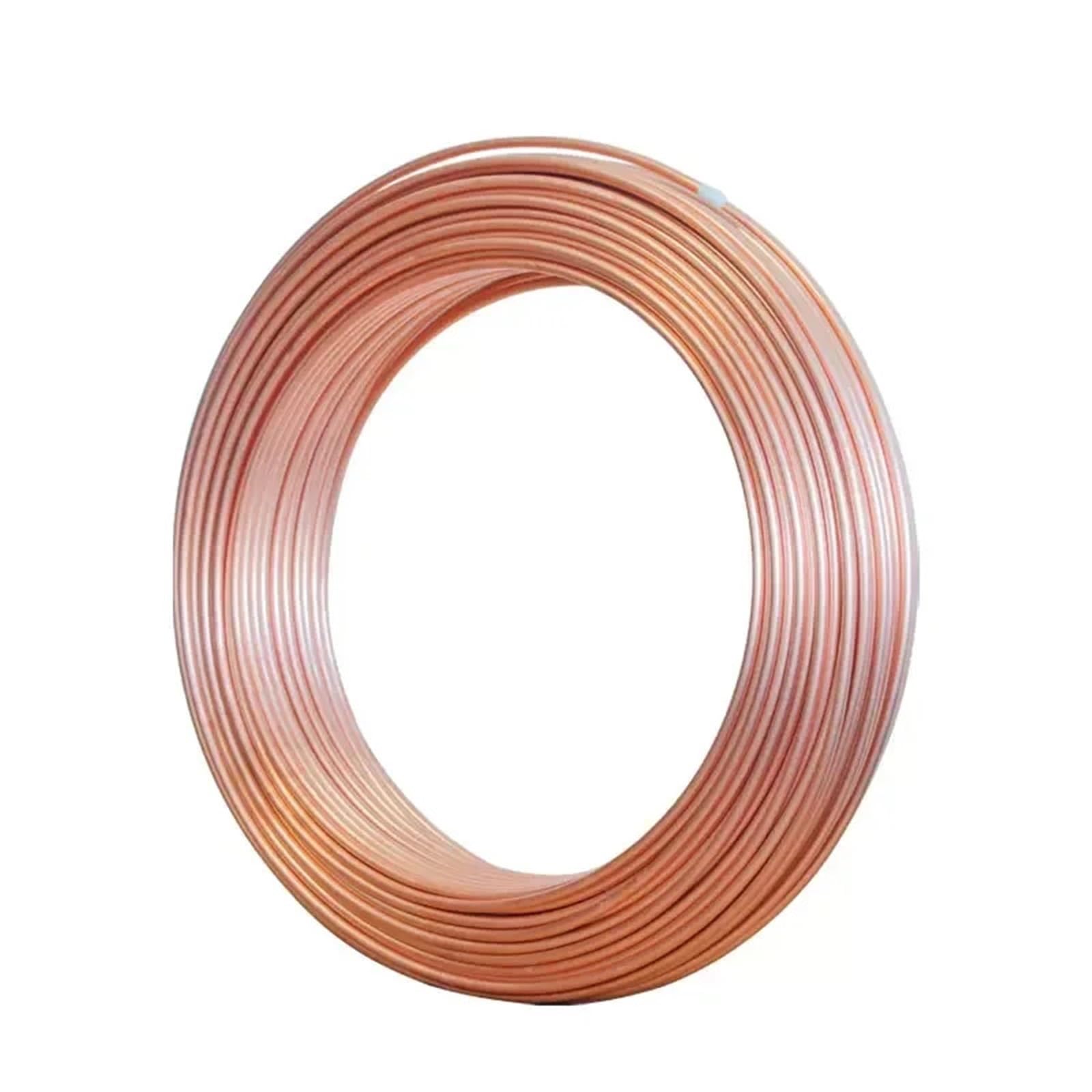 Soft Coil Kupferrohr, Kupferrohrspirale, Weiche Spule Kupferrohre T2 Rot Kupfer Kapillarrohre for AC Kältetechnik OD 2-22mm Mehrere Größen(5 meters 8x1mm)