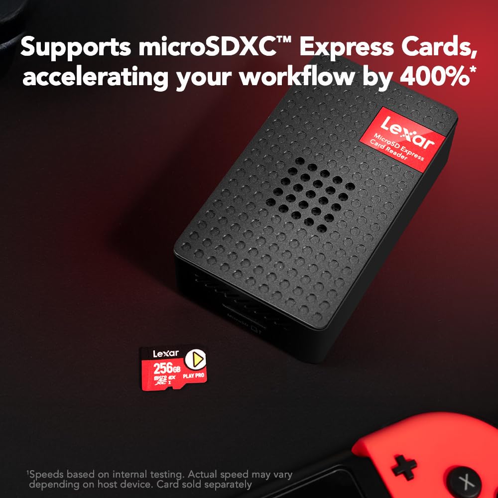 Amazon.com: Lexar Play PRO MicroSD Express Card Reader, USB 3.2