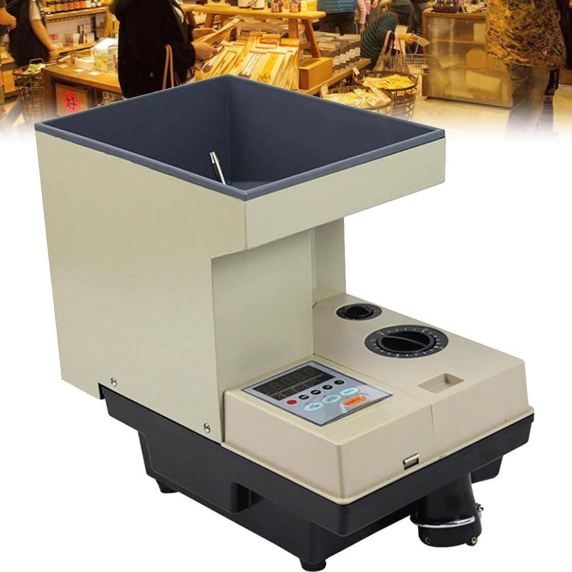 Contatore Automatico di Monete e smistatore, Macchina per Lo smistamento delle Monete, Strumento di smistamento delle Monete, per Monete da 15 mm ~ 35 mm