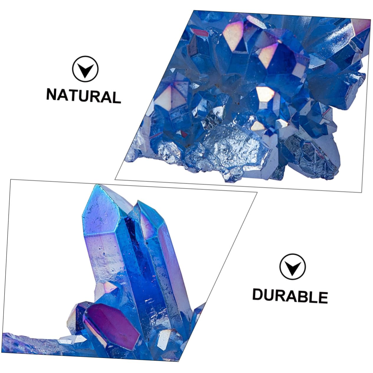 UPKOCH 3 Stück Cluster Förmige Quarz Dekorationen Geode Hängende Natursteine Ornament Natursteine Schmuck Natürliche Edelsteine Natursteine Beschläge Aquarium