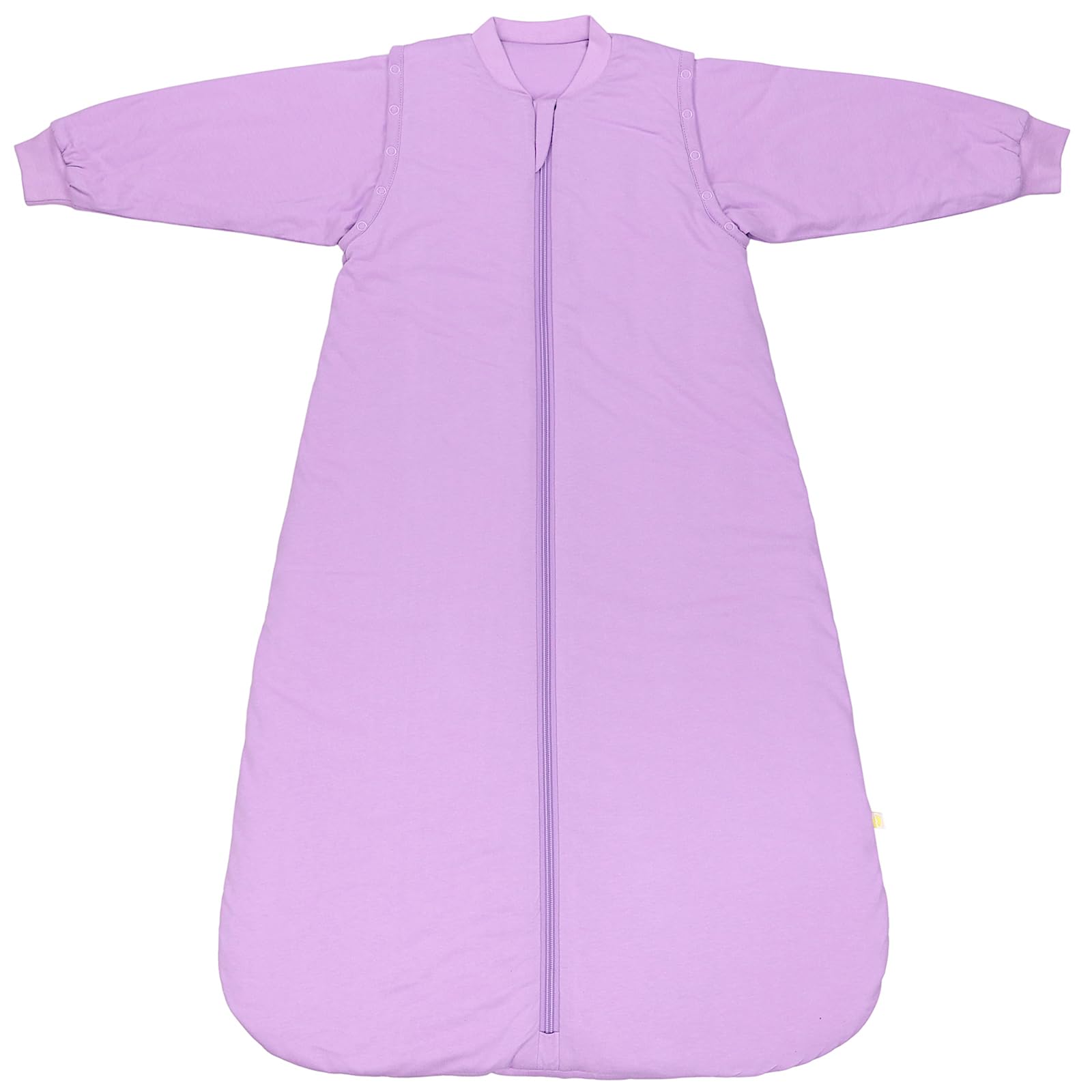 schlummersack Schlafsack Baby ganzjährig 70 cm Flieder | Babyschlafsack mit Ärmel abnehmbar 2.5 Tog Baby Schlafsack ganzjährig | Ganzjahres Schlafsack Baby Baumwolle