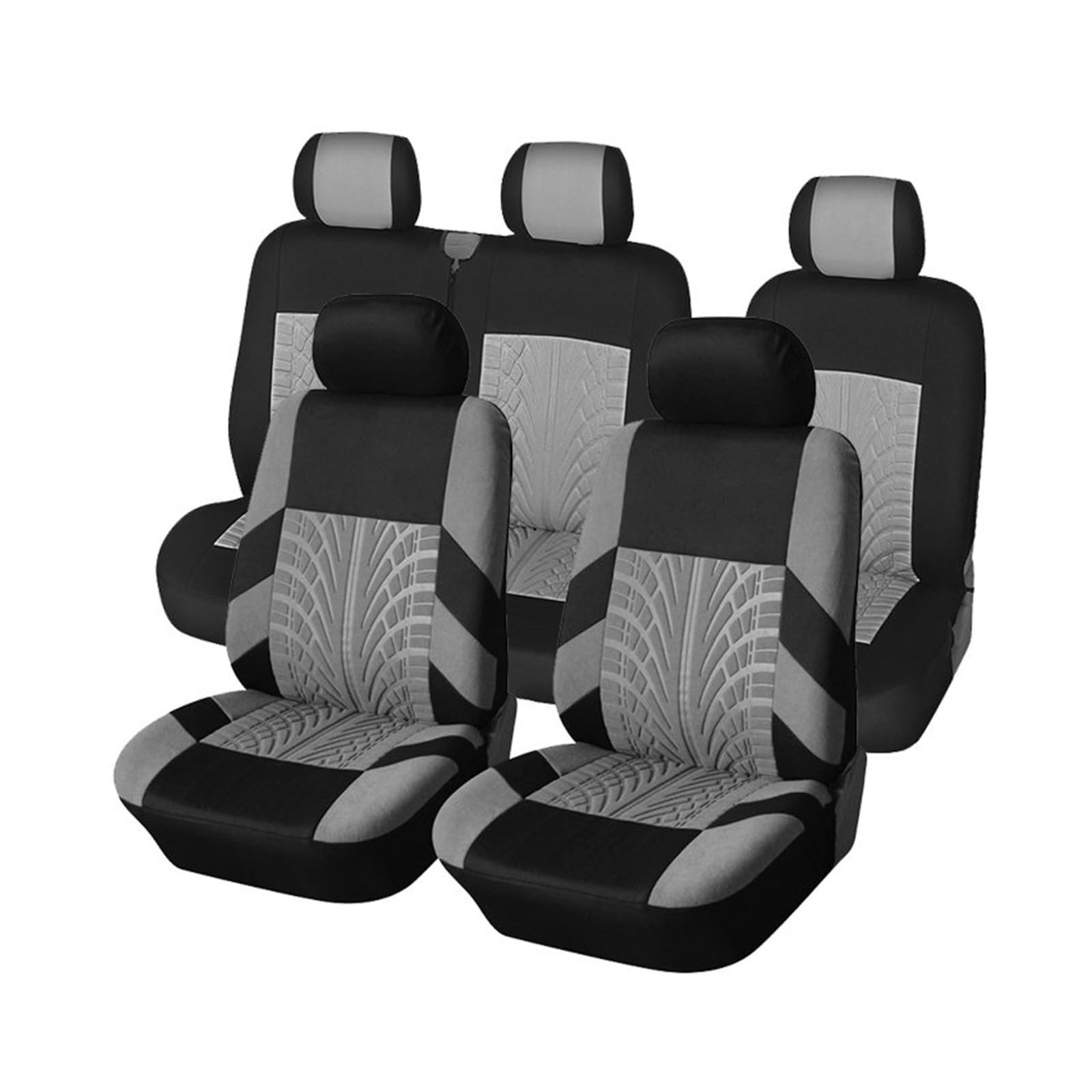Coprisedile Auto Per Ford Per Smart 451 Per Funda Per Coche Coprisedili Universali Coprisedili Interni Auto Adatto Per Due File Di Sedili Coprisedili(Gray-5PCS)