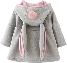 Coats Little Girl Clothes Autumn Winter Jacket with Hairball Lovely Ear Hood Thick Cape for Babies Girl