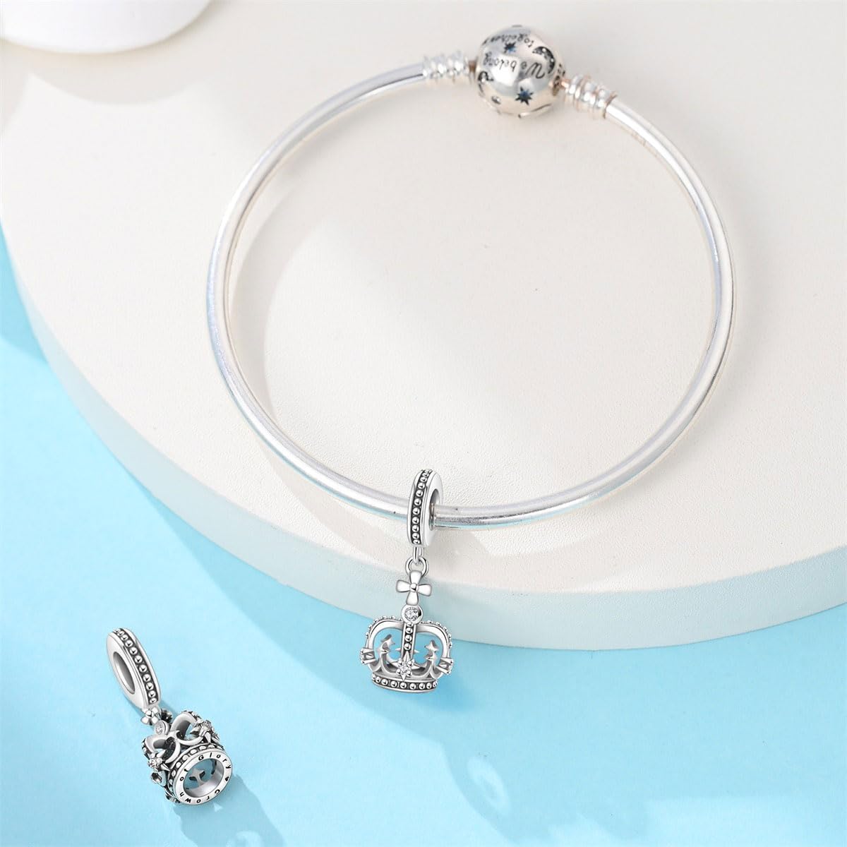 Glow-in-the-Dark Charm Bead Hypoallergenic Jewelry for Pandora Bracelets & Necklaces, Mothers Day Christmas Gifts image 4
