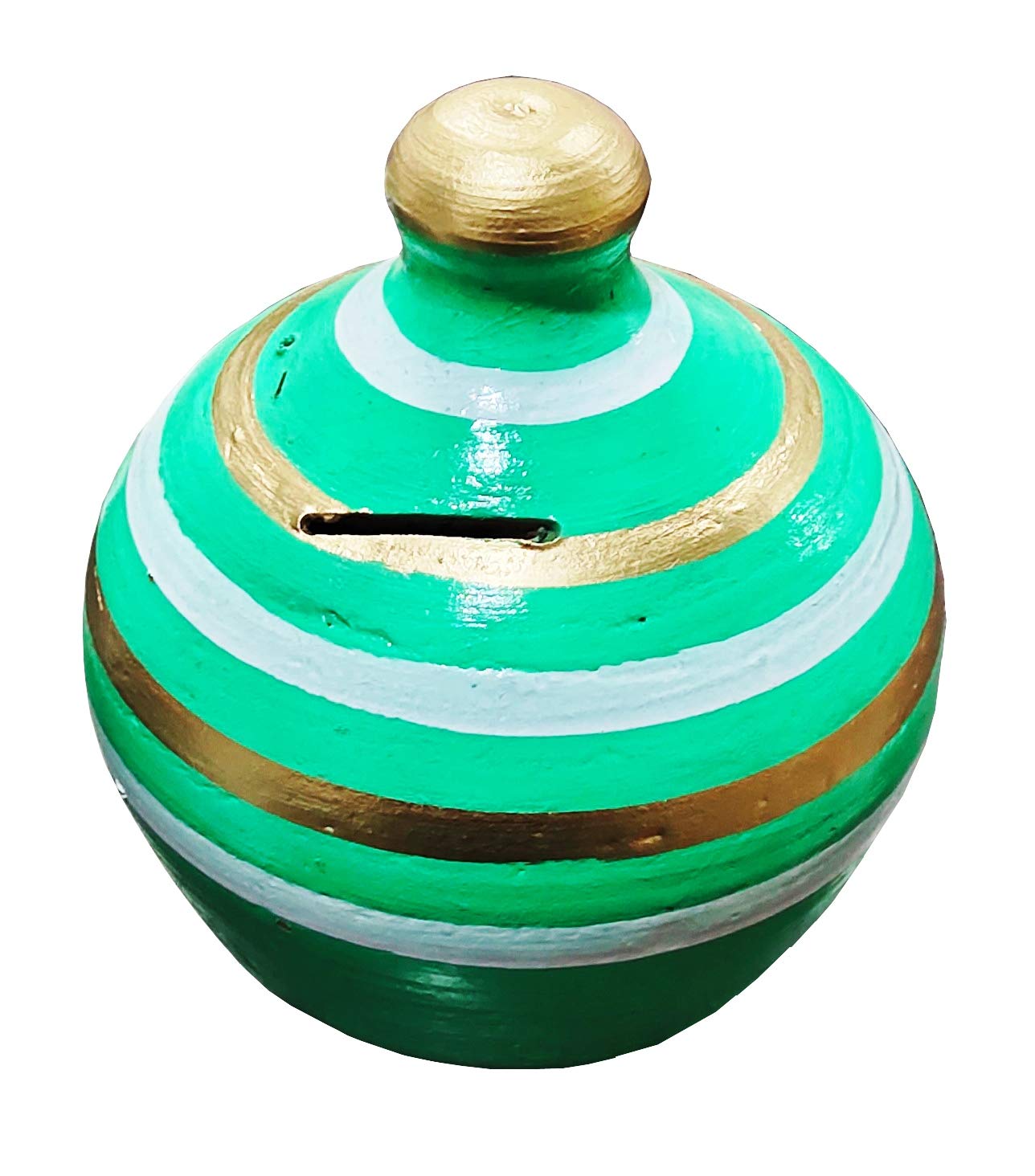 HC THE CRAFTS Mitti Ki Gullak/Clay Gullak Large Coin Bank (Gift for Kids) Coin Bank Colorful (Green gullak Pack of 1) (B09SDXD93W) Amazon Price History, Amazon Price Tracker