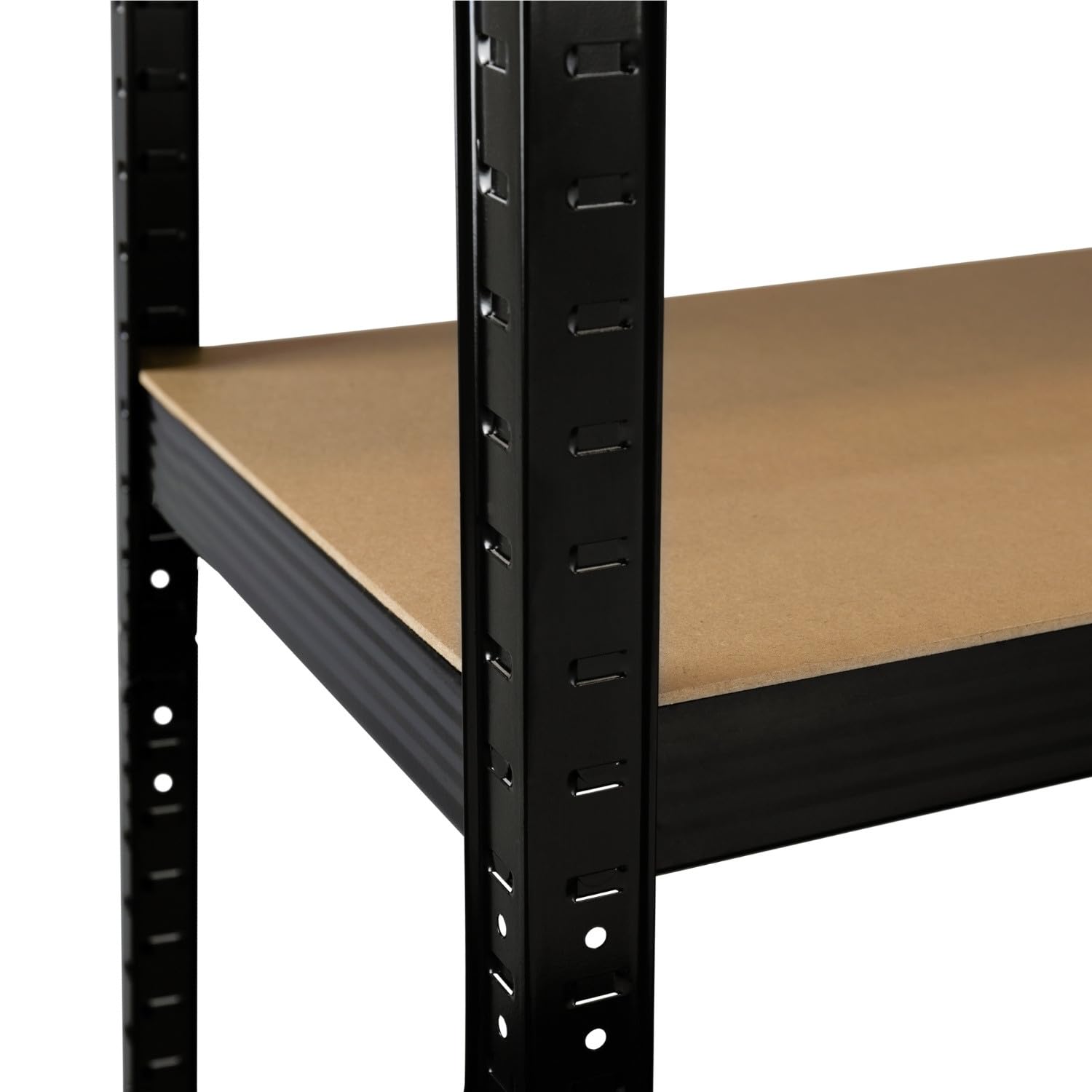 7H Seven House - Estantería Modular Almacenaje (Pack 2), Acero y MDF Antihumedad, Hogar, Trastero, Garaje, 5 Baldas Ajustables, Carga Máx. 875Kg, 90x40x180cm (Largo x Ancho x Alto), Color Negro