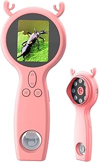 Microscopio de mano – Lupa portátil digital HD 50X, lupa multifuncional, microscopio de dos lentes para ciencia infantil, descubrimiento de niños pequeños